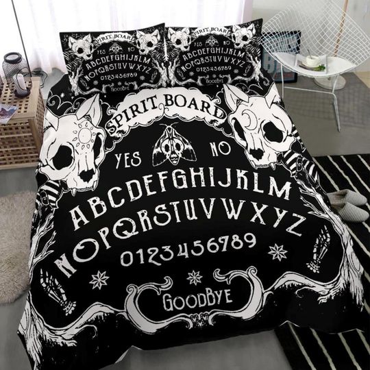 Discover Gothic at Skulls Ouija Board Goth Bedding Set