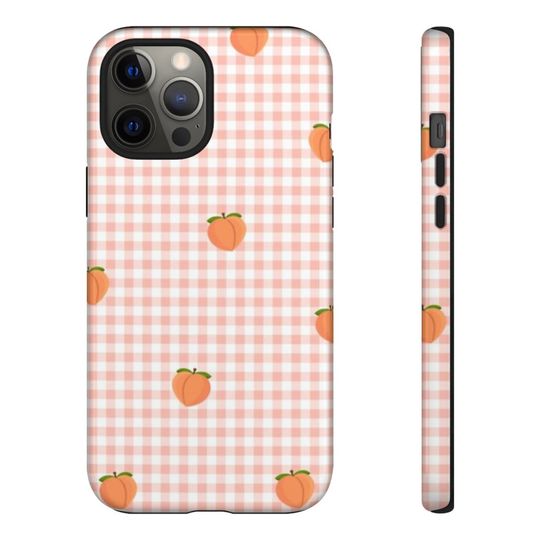Discover Gingham and Peaches iPhone Cases