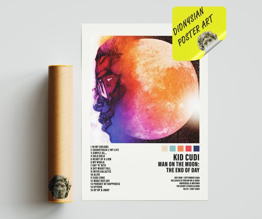 Discover Kid Cudi, Man on the Moon The End of Day Poster
