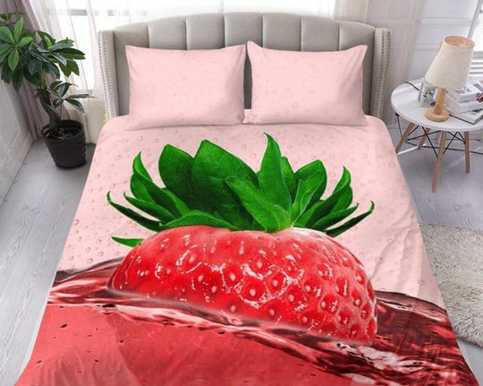 Discover Strawberry Fruit  Bedding Set