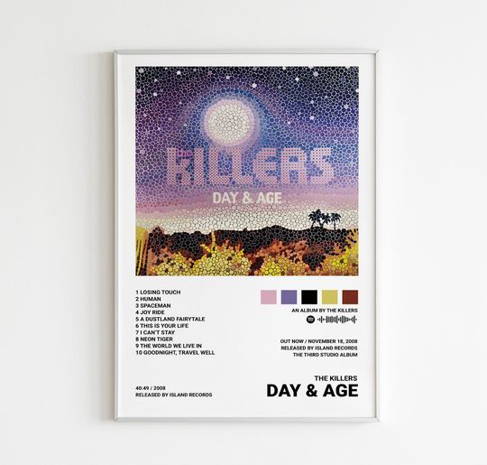 Discover The Killers Posters / Day and Age Poster / Album Cover Poster