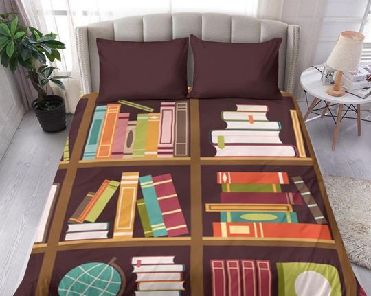 Discover Books Reading Bedding Set