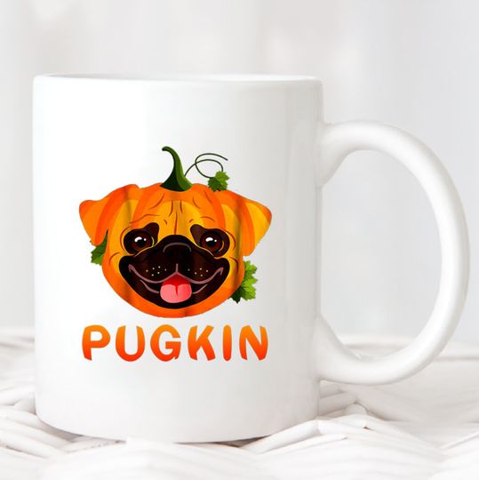 Discover Pugkin Halloween Mug