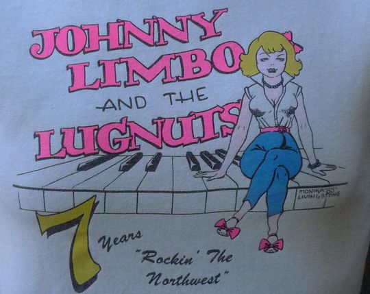 Discover 1985 Johnny Limbo and the Lugnuts Concert Shirt