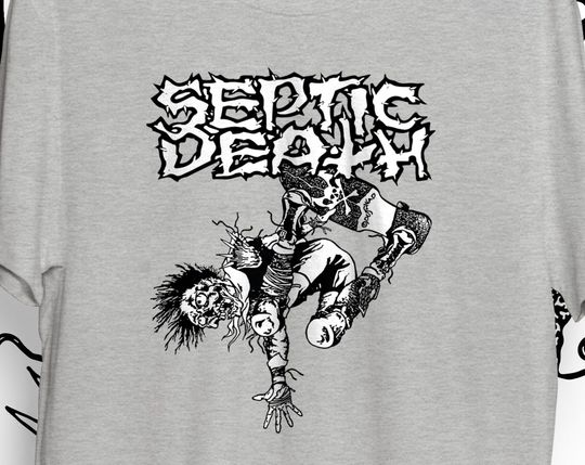 Discover Septic Death - skater shirt (hardcore punk trashcore)
