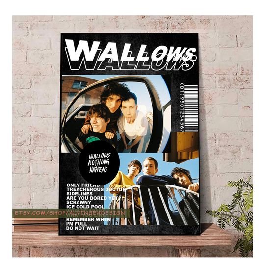 Discover Wallows Nothing Happens Poster, Wallows Band Fan Gifts Poster