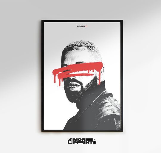 Discover DRAKE portrait poster / Digital poster