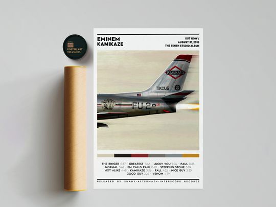 Discover Eminem - Kamikaze Album Cover Poster
