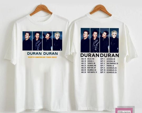 Discover Duran Duran 2022 Tour Shirt