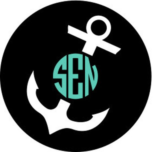 Discover Anchor Monogram Spare Tire Cover