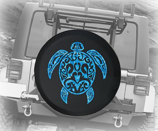 Discover Ocean Sea Turtle Spare Tire Cover