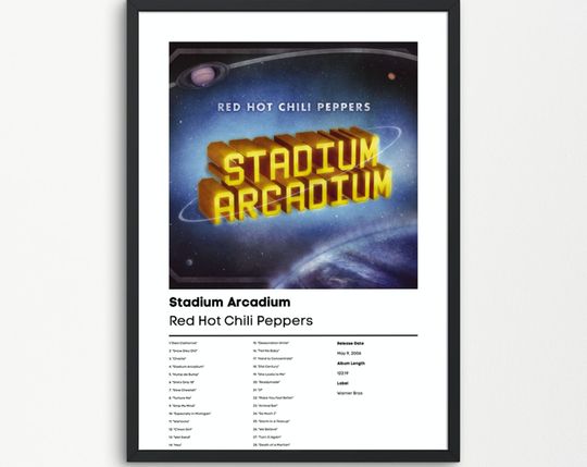 Discover Red Hot Chilli Peppers, Stadium Arcadium Premium Matte Vertical Poster