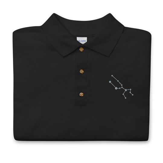 Discover Constellation Embroidered Polo Shirt