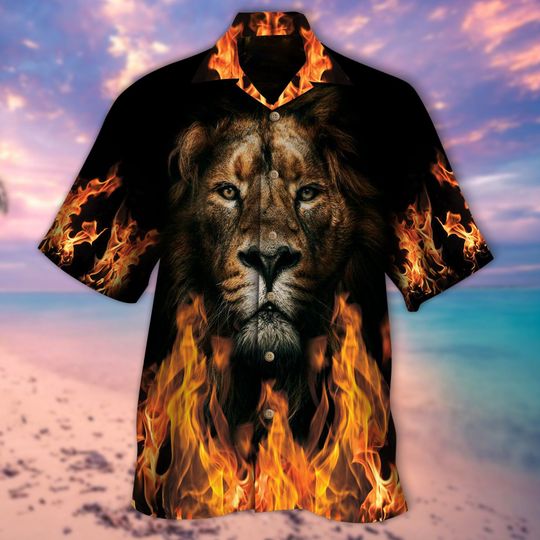 Discover Mighty Lion Hawaiian Shirt