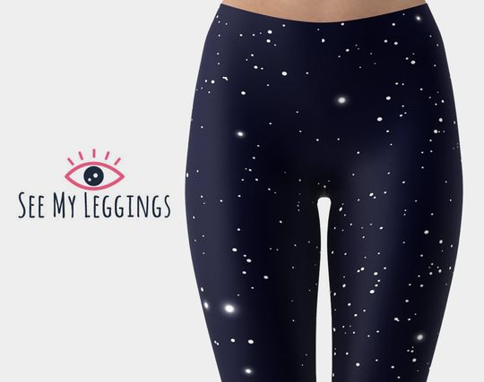 Discover Night Sky Galaxy Printed Leggings