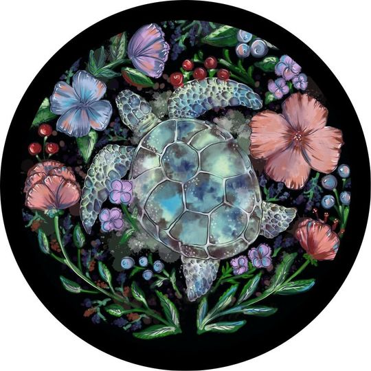 Discover Artsy Sea Turtle Spare Tire Cover