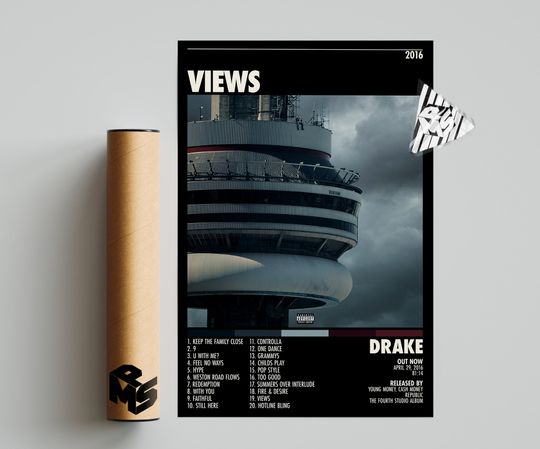Discover Drake Views Album Cover Poster