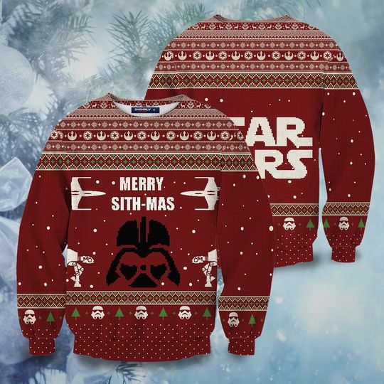 Discover Merry Sith-Mas Woolen 3D Sweater