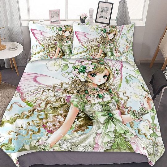 Discover Fairy Girl with Wings Comforter Set  Bedding Set