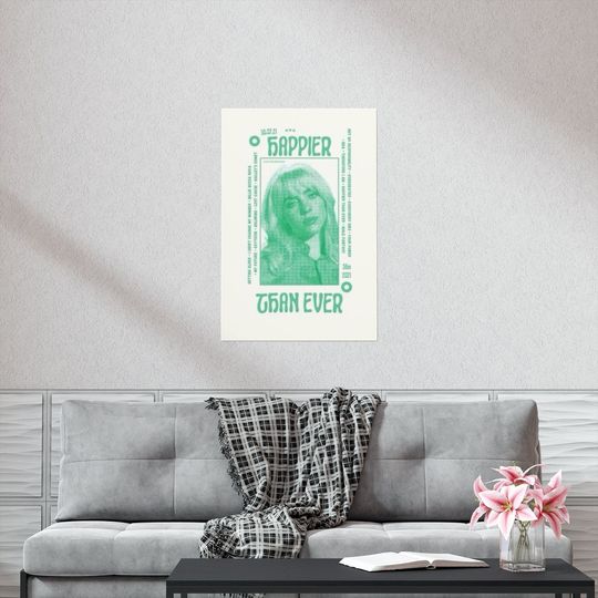 Discover Billie Eilish Happier Than Ever Poster