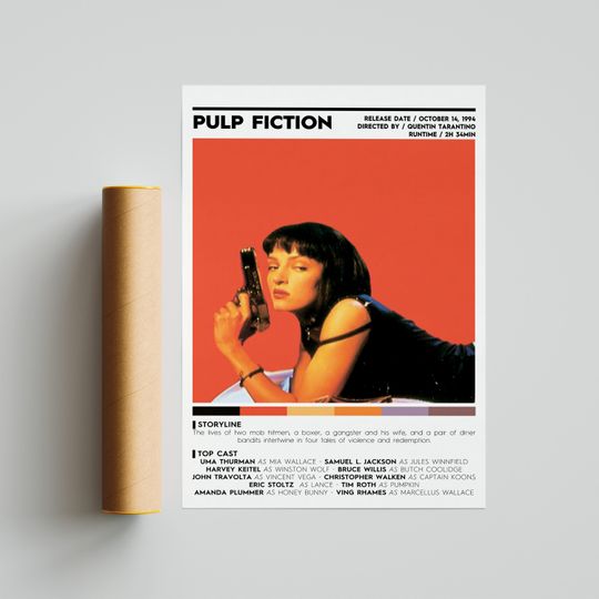 Discover Pulp Fiction Movie Poster / Movie Poster