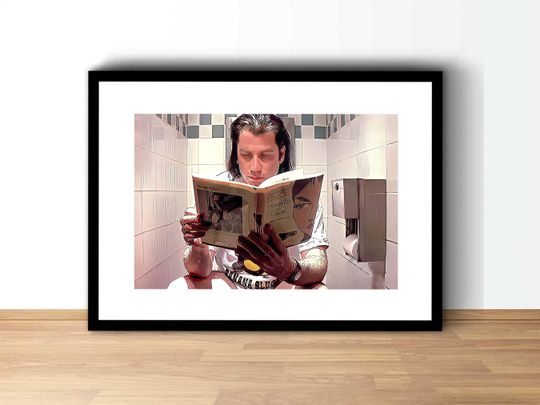 Discover Vincent Vega Toilet Scene, Pulp Fiction Poster
