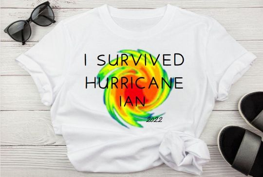 Discover I Survived Hurricane Ian Shirt, Hurricane Shirt