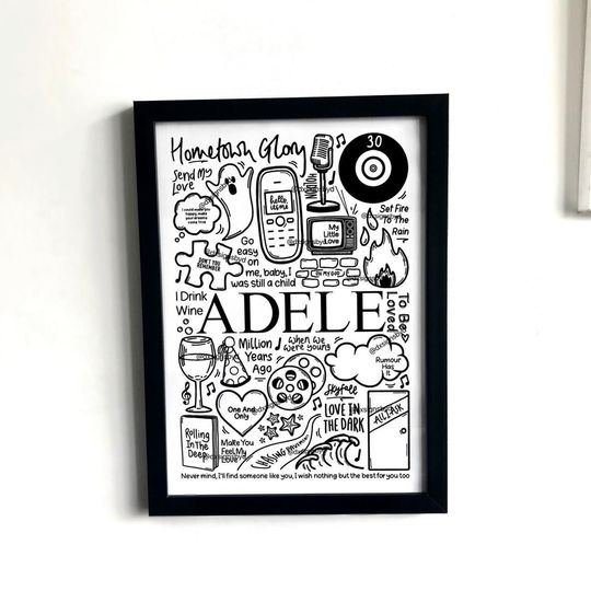 Discover Adele // poster print merch decor wall art