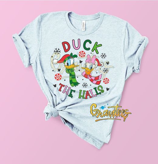 Discover Duck The Halls, Donald and Daisy Christmas Shirt