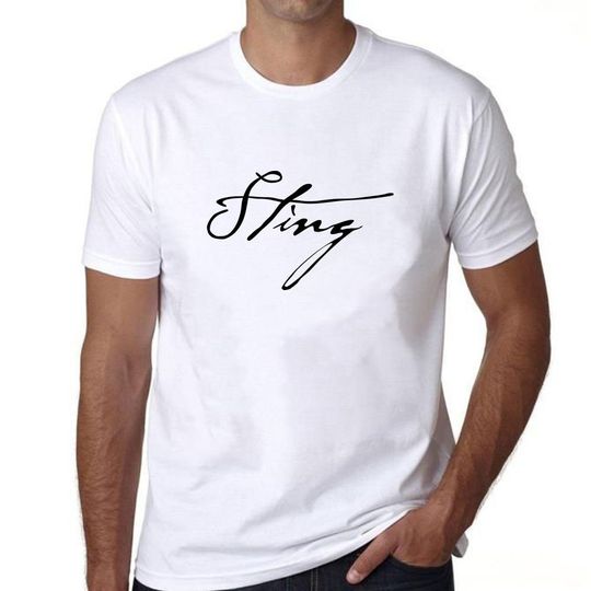 Discover Sting Logo T-shirt, Sting Vintage Music T-shirt
