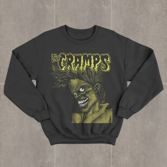 Discover The Cramps Bad Music for Bad People Rock Band Sweatshirt