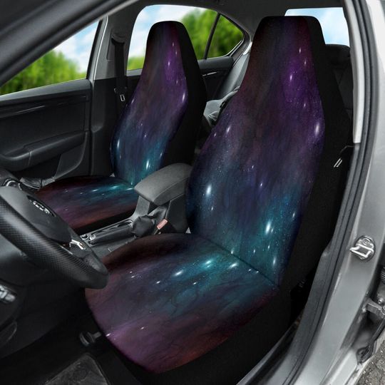 Discover Purple Blue Cosmic Dreamcatcher Nebula Galaxy Outer Space Car Seat Covers
