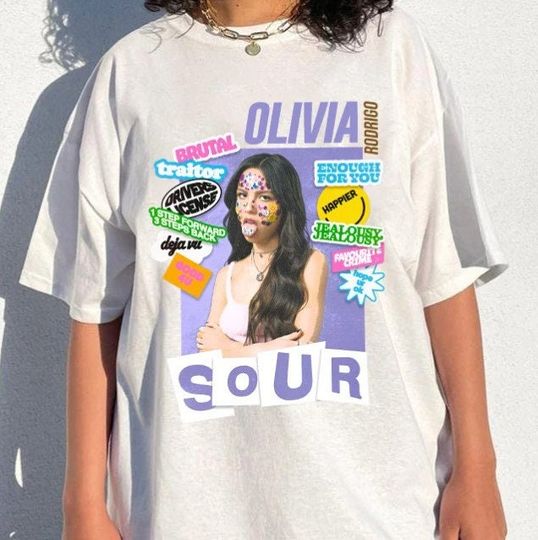 Discover Vintage Olivia Rodrigo Shirt, Olivia Rodrigo Sour Tour Music Shirt