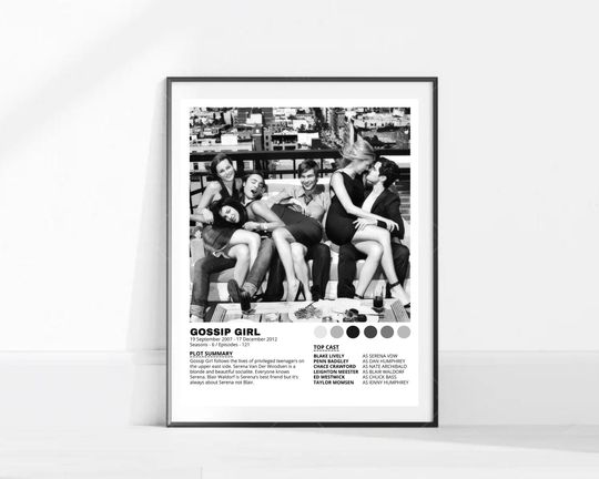 Discover Gossip Girl Tv Show Poster / Gossip Girl Sitcom Poster