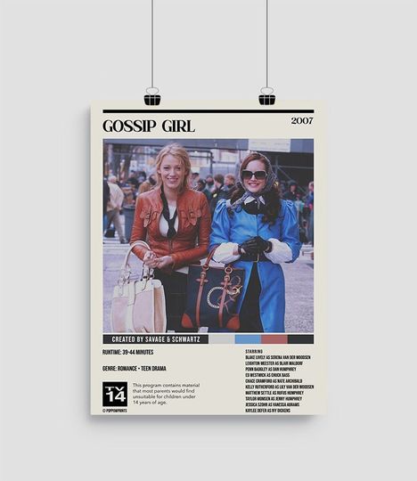 Discover Gossip Girl | Blair & Serena | Minimalist | TV Show Poster