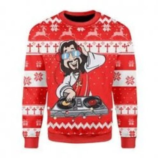 Discover DJ Jesus Ugly Christmas Sweater