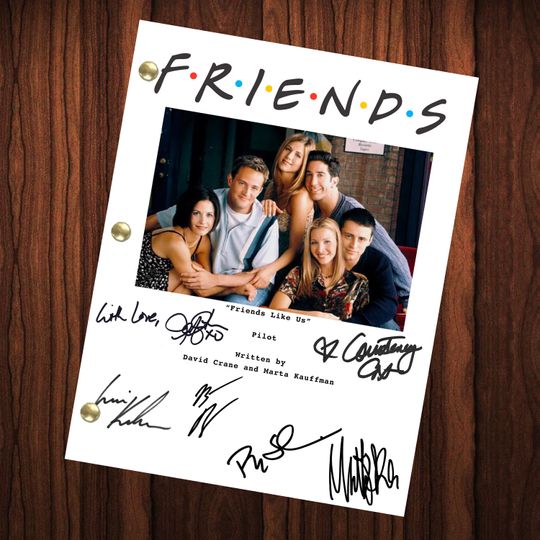 Discover Matthew Perry Friends Signed Poster