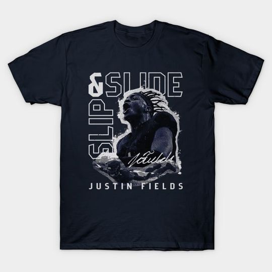 Discover Justin Fields Chicago Slip & Slide - Justin Fields - T-Shirt