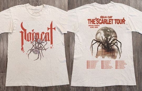 Discover Doja Cat The Scarlet Tour 2023 Shirt, Doja Cat Fan Shirt, The Scarlet 2023 Concert
