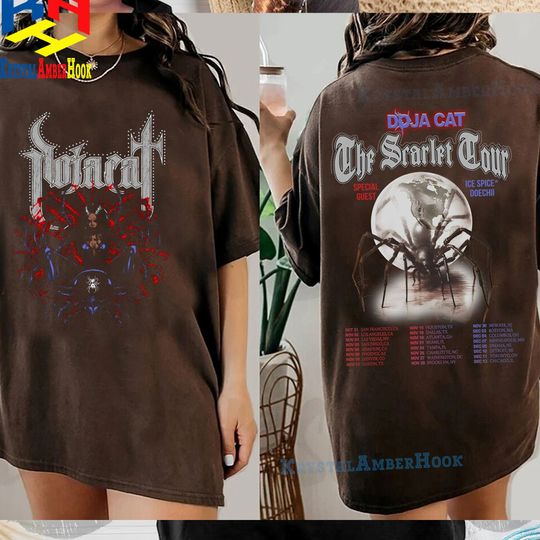 Discover Doja Cat The Scarlet Tour 2023 Shirt,Sweatshirt, paint the town red, doja blood