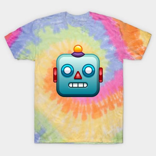 Discover Robotface Emoji Tie Dye T-Shirt
