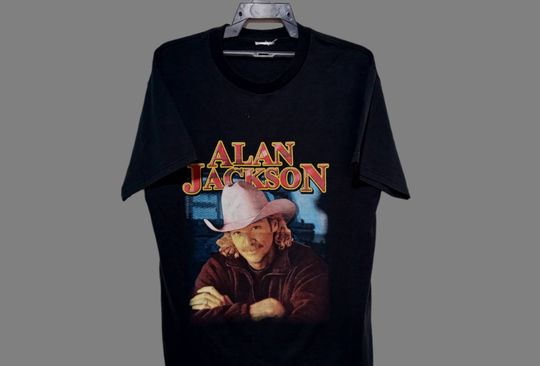 Discover Vintage ALAN JACKSON American Singer T Shirt  Music Us Tour Concert Shirt