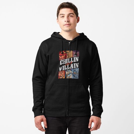 Discover Like A Villa Group Portrai Zipped Hoodie