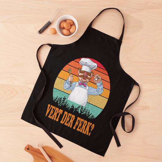 Discover The Muppet Vert Der Ferk Swedish Chef Kitchen Apron