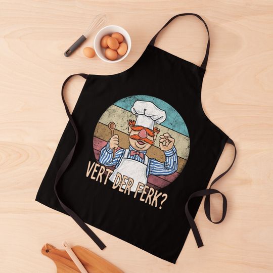 Discover The Muppet Vert Der Ferk Swedish Chef Kitchen Apron