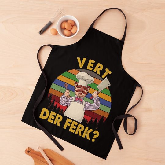 Discover The Muppet Vert Der Ferk Swedish Chef Kitchen Apron