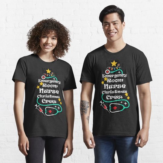 Discover Emergency Room Nurse Christmas Crew, funny shirt T-Shirt