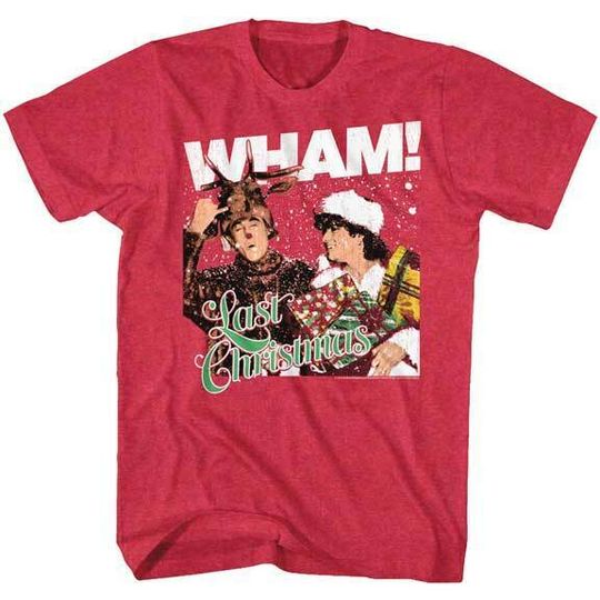 Discover Wham! Last Christmas Album Cover Men's T Shirt 80's