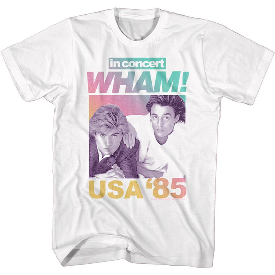 Discover Vtg Wham George Michael Heavy Cotton White Shirt