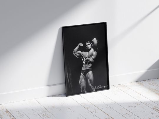 Discover Arnold Schwarzenegger Signed Poster, Bodybuilding Poster